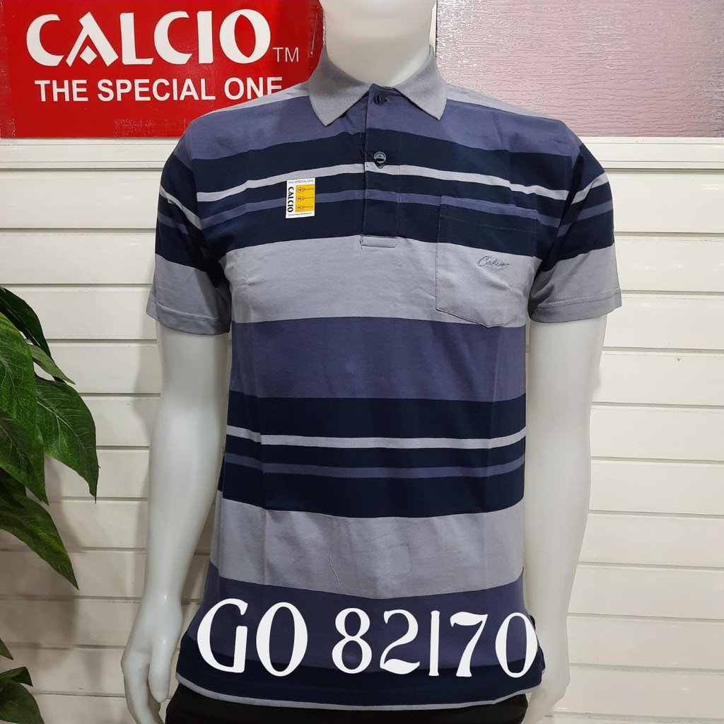 gos CALCIO+ 100% Original POLO SHIRT PRIA CASUAL Branded BK1