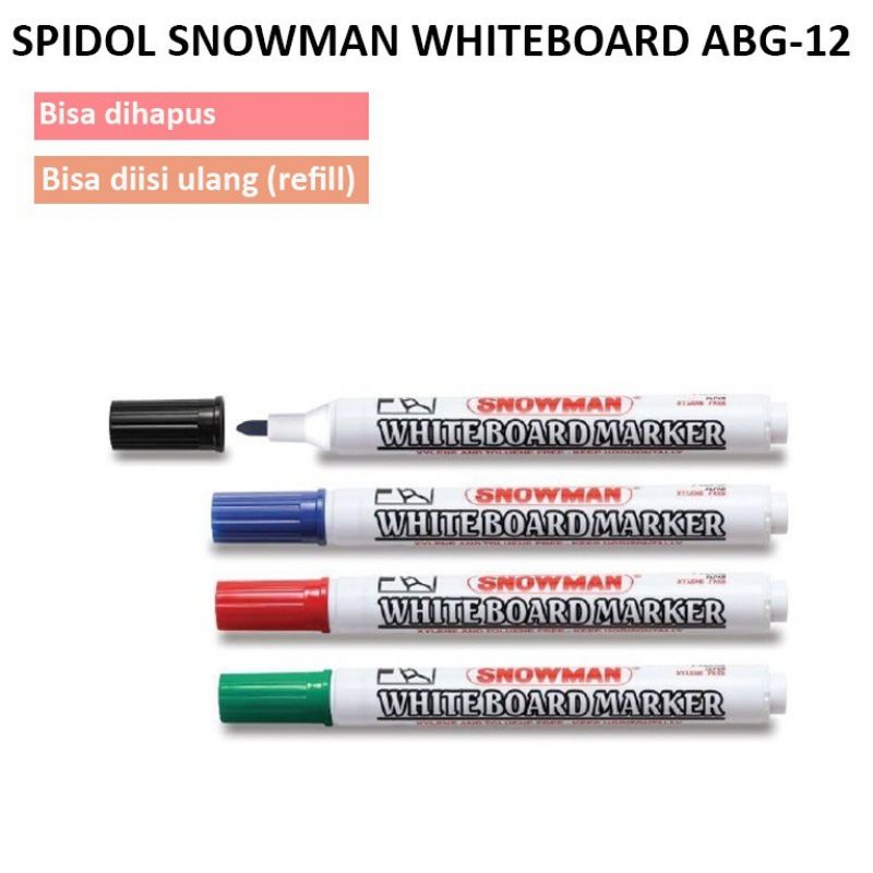 

Spidol Snowman WhiteBoard / Spidol WhiteBoad Marker ABG-12