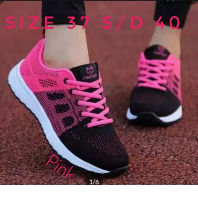 Terbagus.. Sepatu Kets Running Wanita Fashion Sport Olahraga Jogging Lari Spatu Cets Sneakers Shoes 