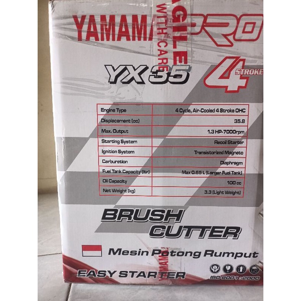 mesin potong rumput yamamax 4tak yx35