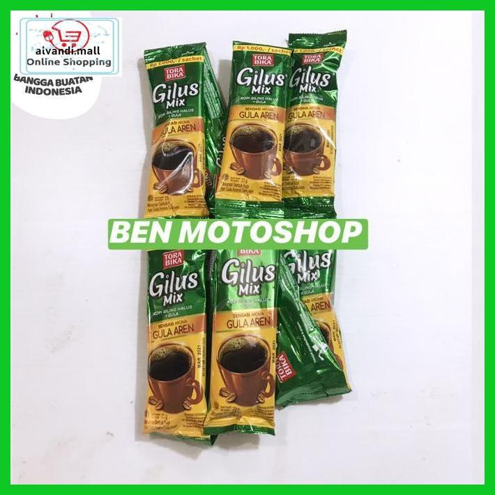 

57Ryr66- Torabika Gilus Mix Gula Aren 1 Renceng 10 Sachet - Tora Bika Kopi T7Tfhty-
