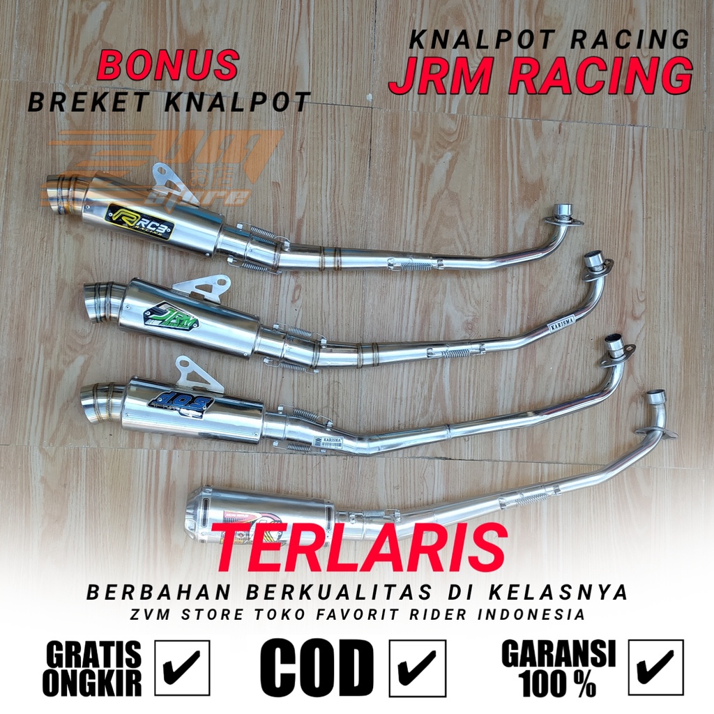 Knalpot KENALPOT Racing Resing JRM RCB PRO LINER KAWAHARA PROLINER DOS MOTOR HONDA BEBEK SUPRA X Lam