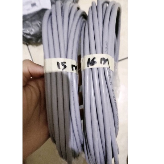 Kabel LAN SIAP PAKAI LAN UTP CAT5E ABU-ABU / Kabel LAN SINAR GARUDA CAT5E ECERAN CUSTOM