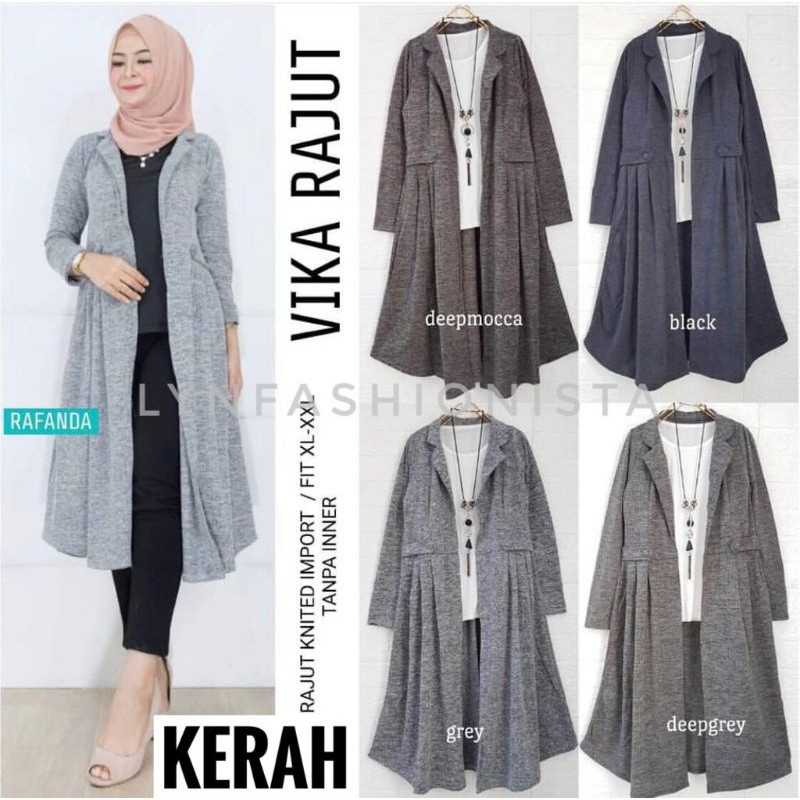 VIKA CARDY/KARDIGAN WANITA RAJUT PREMIUM