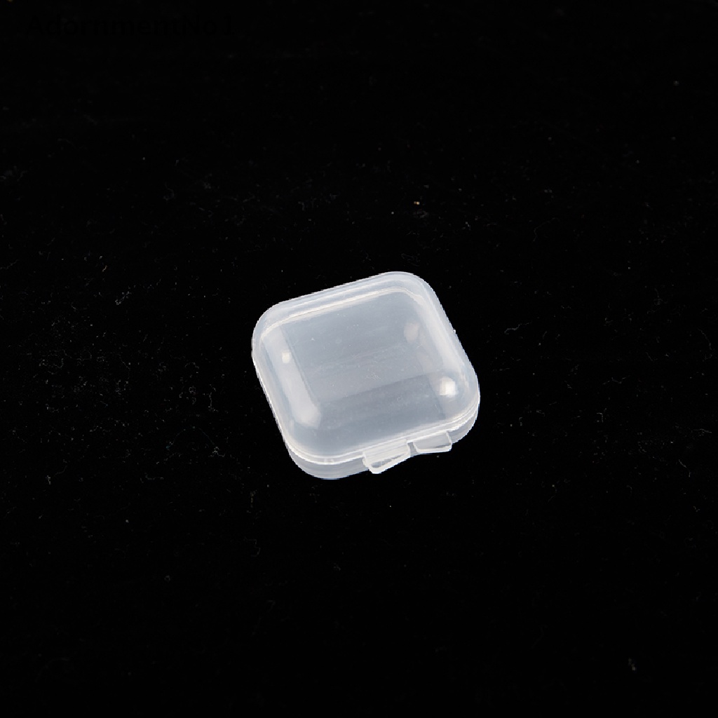 [AdornmentNo1] 5-50Pcs Small Boxes Square Transparent Plastic Box Jewelry Storage Case [new]