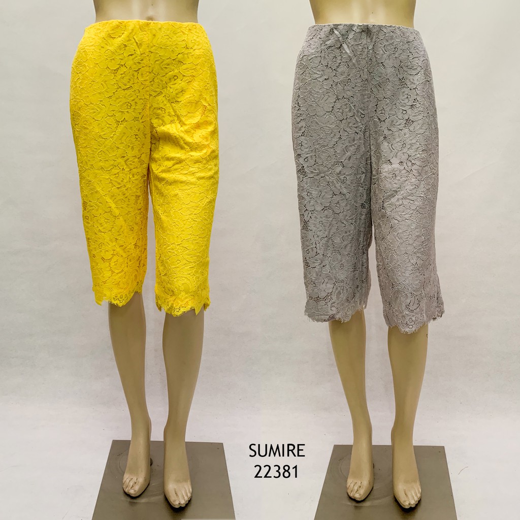 SUMIRE 22381 2c Celana Kulot Import / Celana Kulot Brokat / Celana Kulot 3/4