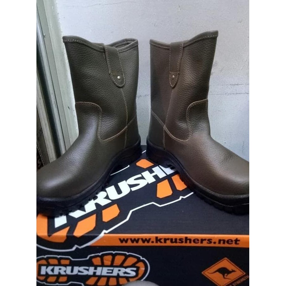 sepatu krusher texas coklat boot Safety Shoes Krusher Texas