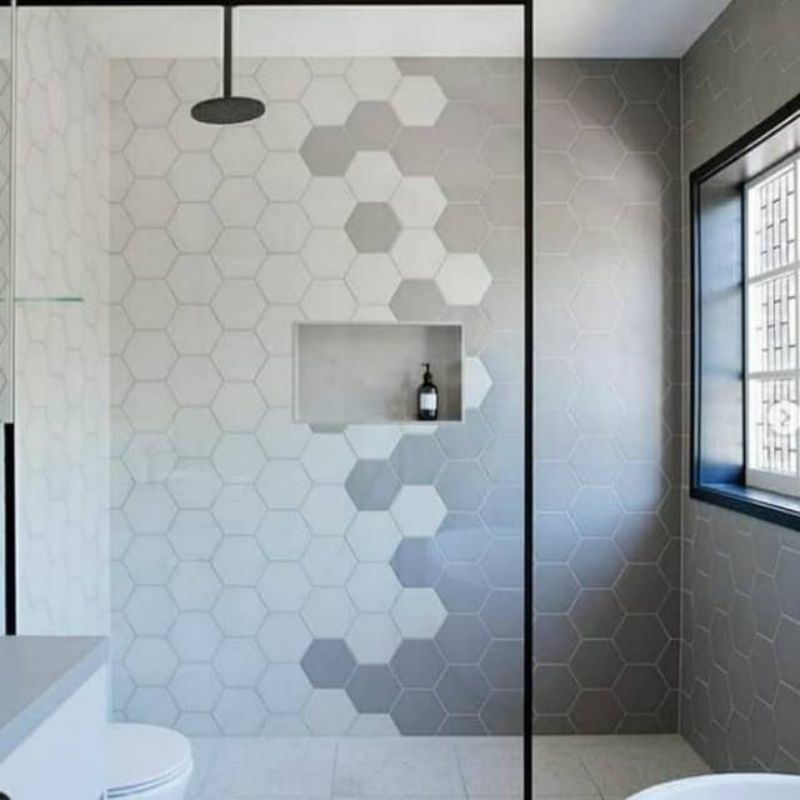 Roman Keramik dTravessa Hexagonal keramik dinding kamar mandi/keramik dinding/keramik segi enam/kera