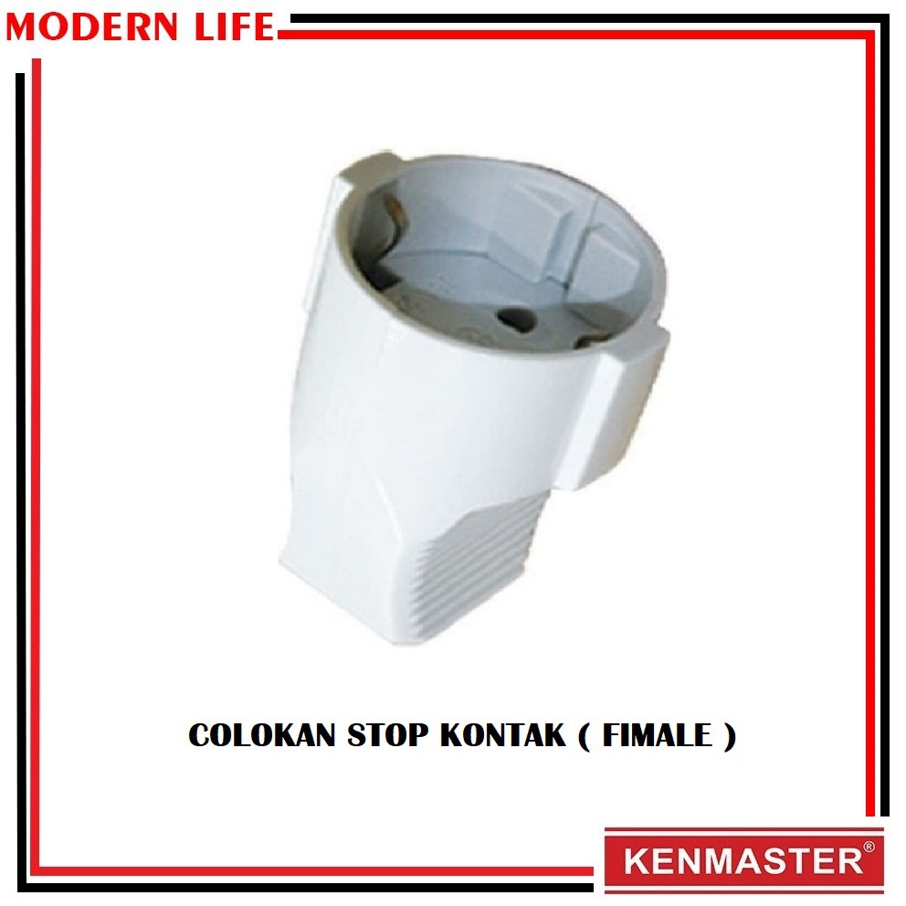 Steker Colokan / Colokan Fimale / Kepala Stop Kontak Kenmaster 507B