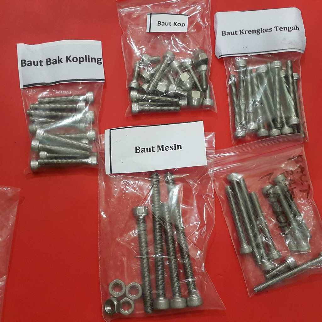 Baut  Mesin + Baut Bak Set GL Pro/Mega Pro