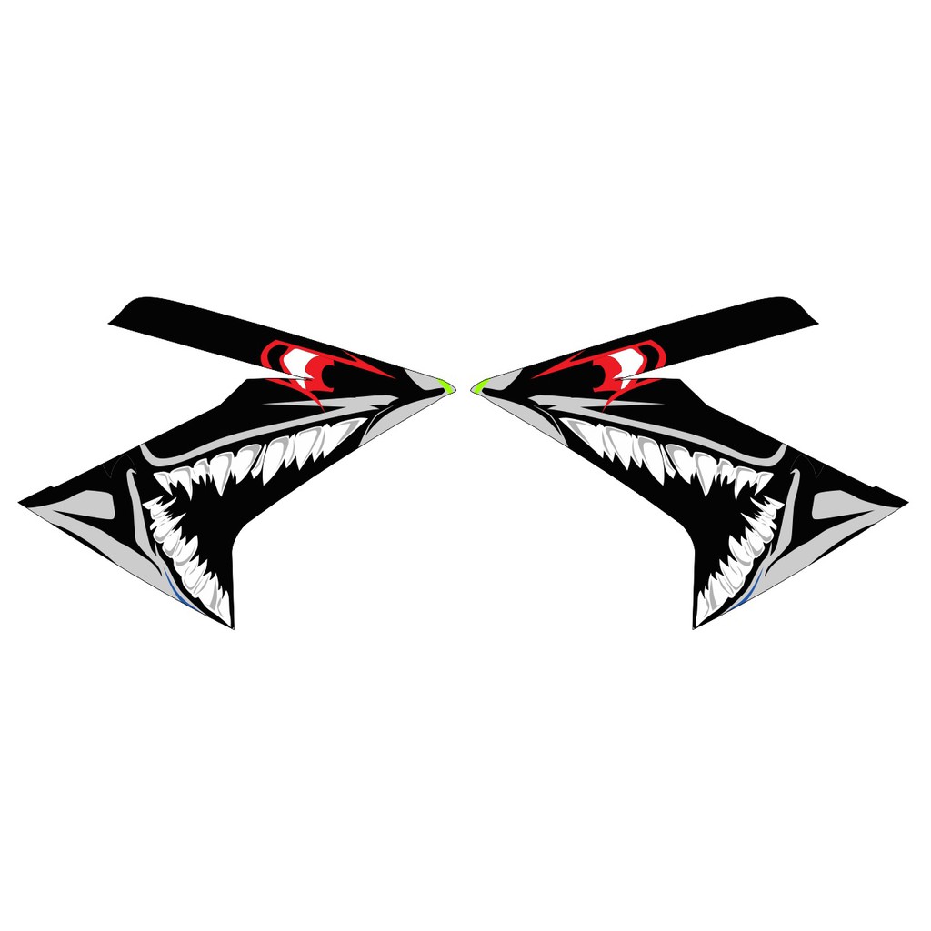 decal fairing yamaha r15 v3 shark
