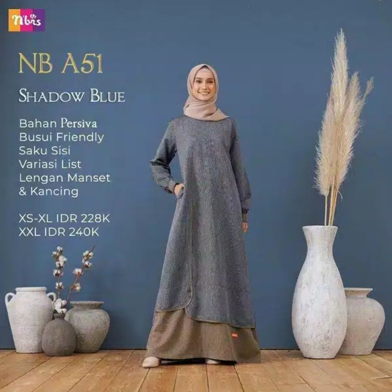 GAMIS/DRESS/GAMIS NIBRAS TERARU 2020/CASUAL DRESSGAMIS MURAH/GAMIS SIMPLENIBRASNIBRA'S/NIBRAS NB A57