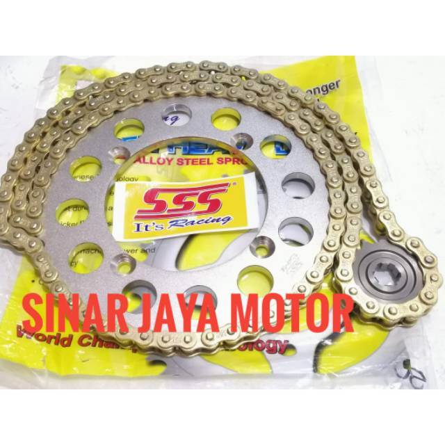 Gear set 428 sss klx 150 - klx bf 150 - dtracker 150 qset sepaket