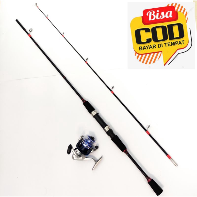 terlaris joran pancing satu set murah Spinning medium fiber solid padat Ajiro kujira 100 120 135 150 165 180 198 cm