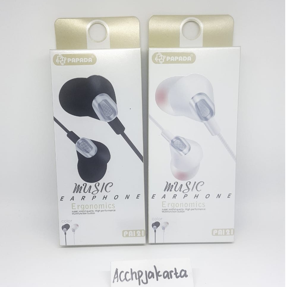 Handsfree Headset Earphone PAPADA PA-121 PA.121 original Headset Earphone Papada Original