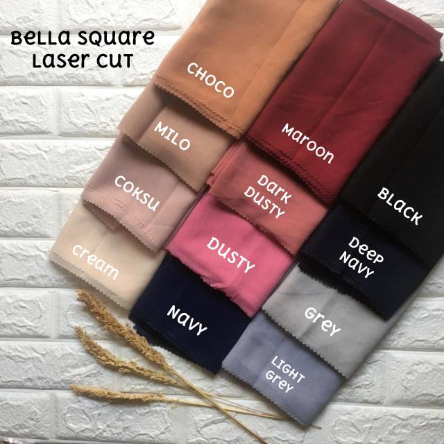 [Part 1] BELLA SQUARE LASER CUT / HIJAB JILBAB SEGIEMPAT BELLA LC TERMURAH