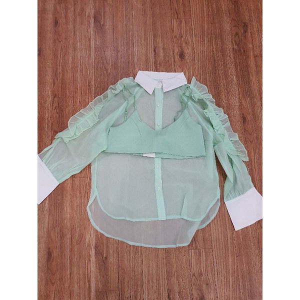 READYSTOCK ATASAN HIJAU TOSCA IMPORT