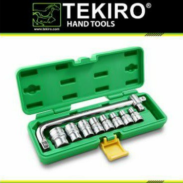 TEKIRO kunci sock set 10 pcs 1/2 inch 6pt / kunci shok set tekiro 10 pcs / sok set tekiro