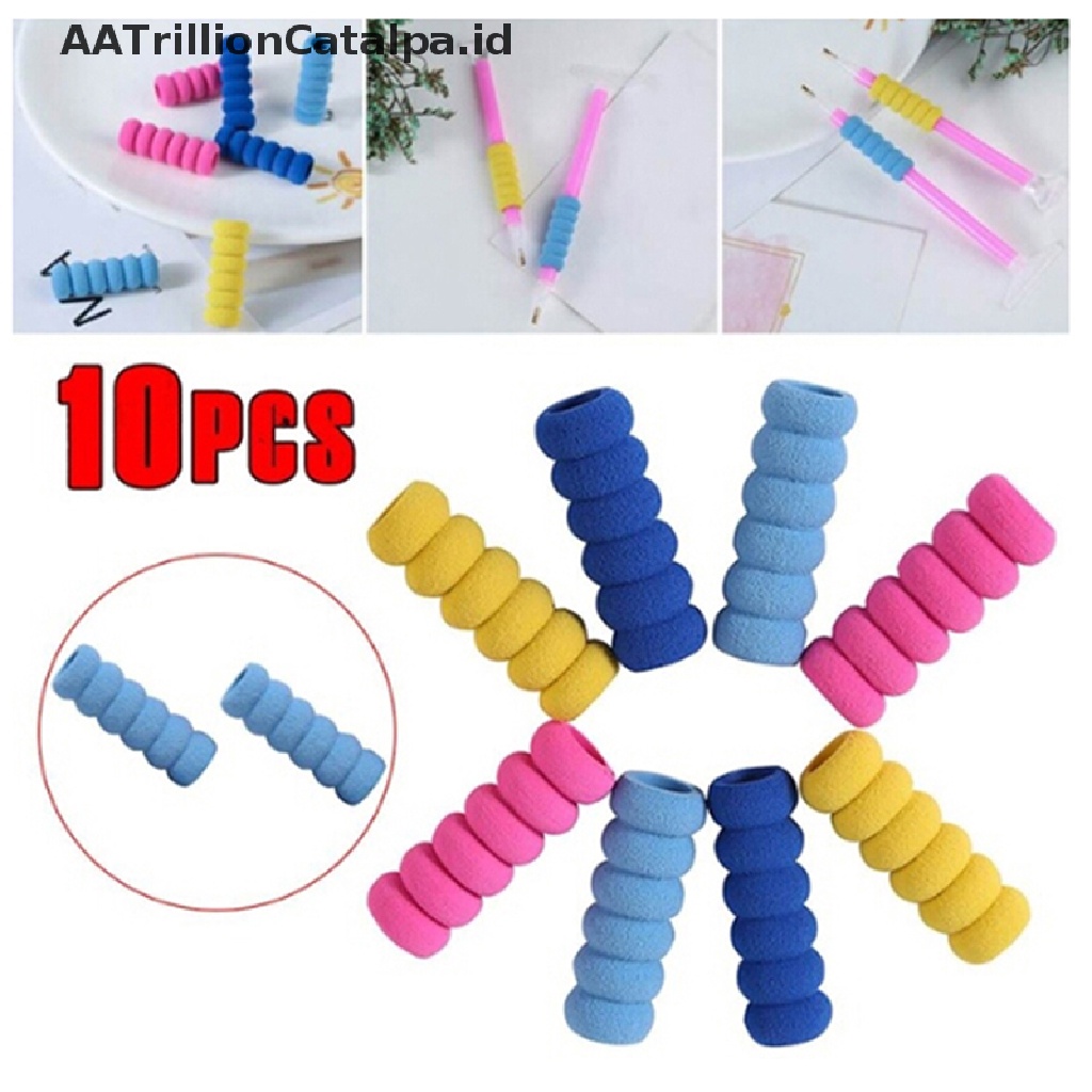 10 Pcs Sarung Pena Bor Lukisan Berlian anti slip