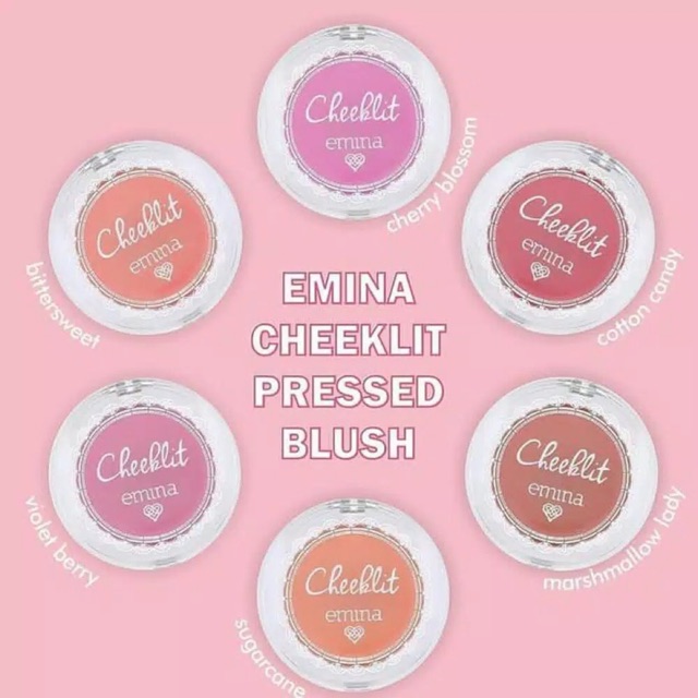 ✿ELYSABETHME✿ ˜”*°• emina •°*”˜. Emina cheek lit pressed blush on padat perona pipi hasil alami natural makeup cocok untuk remaja dan dewasa