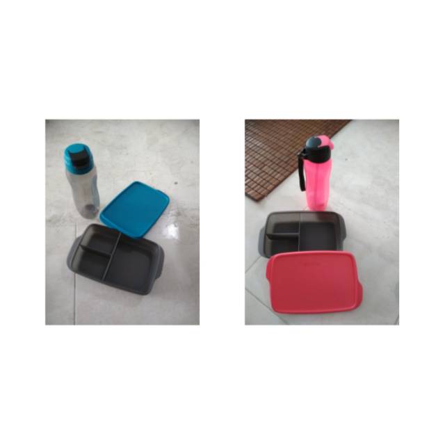 Tupperware promo lunch box and bottle 750ml