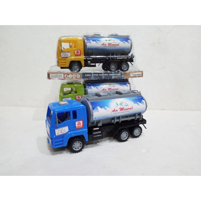 Mainan Anak Laki-laki Mobil Tangki Air Minum - Mainan Truk Tangki Air Mineral