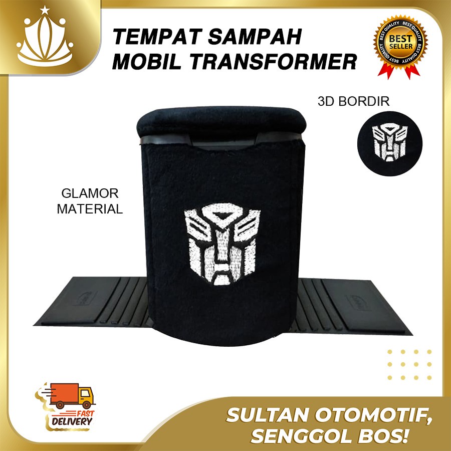 Tempat Sampah Mobil Transformers Autobots - Tempat Sampah Mobil Karakter Transformer