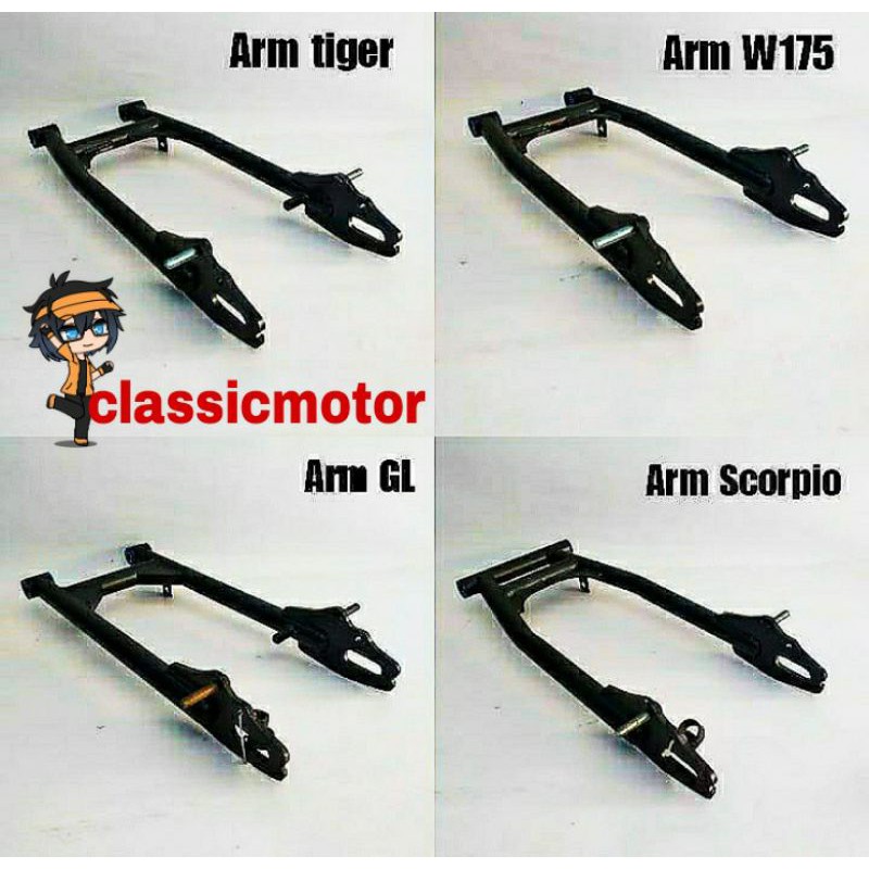 Arm custom gl megapro tiger w175 scorpio