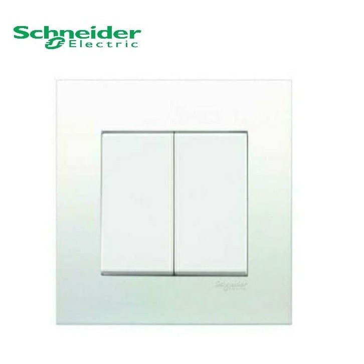 SCHNEIDER Saklar Double / Seri VIVACE 2 Gang 1 Arah Sakelar KB32_1_WE