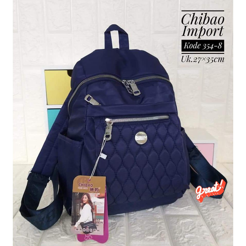 Tas Ransel Wanita Tas Ransel Chibao kode 354-8 size 34x26x16 cm MODEL RANSEL CHIBAO SPECIAL PRICE !!