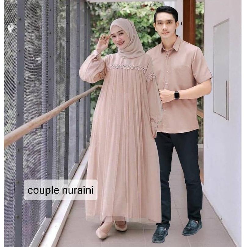 [KODE YCLHU] XC - Maxi Nuraini / Couple Nuraini / Maxi ZOYA / Dress Maxi Tile / Gamis Muslim