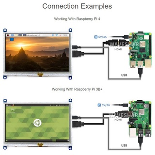 Jual WAVESHARE 5" 5inch HDMI LCD Touch Screen Monitor Display Raspberry ...