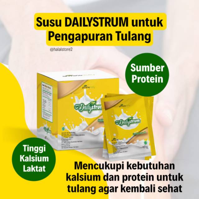 

Susu DAILYSTRUM untuk pengapuran tulang