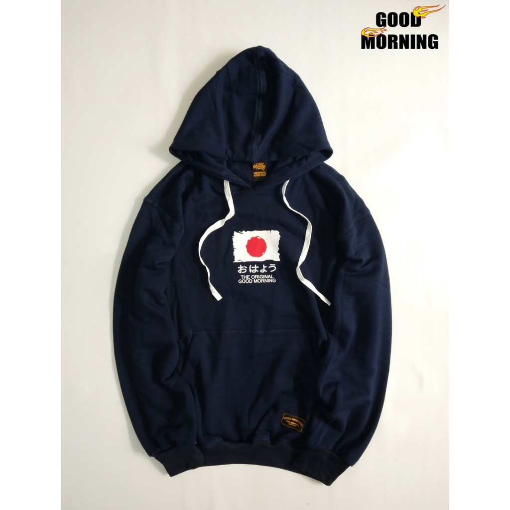 Jaket Sweater Hoodie GM BLACK JAPAN Unisex Good Brand