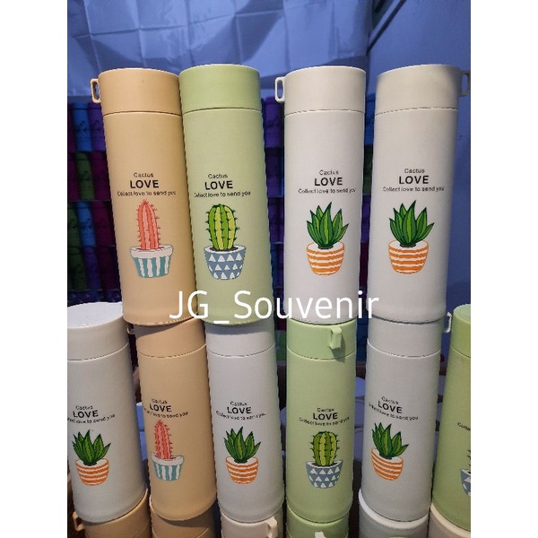 BOTOL MINUM KACA MOTIF KAKTUS 450ML KEMAS BOX SOUVENIR PERNIKAHAN MURAH DAN UNIK-5