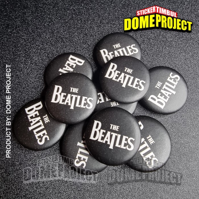 THE BEATLES BAND PIN PENITI 25MM BUTTON PIN AKSESORIS TAS PRIA