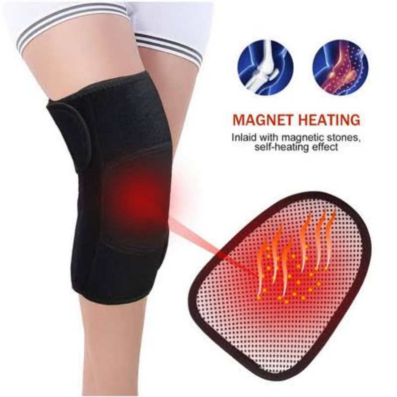 Sabuk Terapi Pemanas Lutut / Magnetic Therapy Self Heating Knee Pads 1 PCS