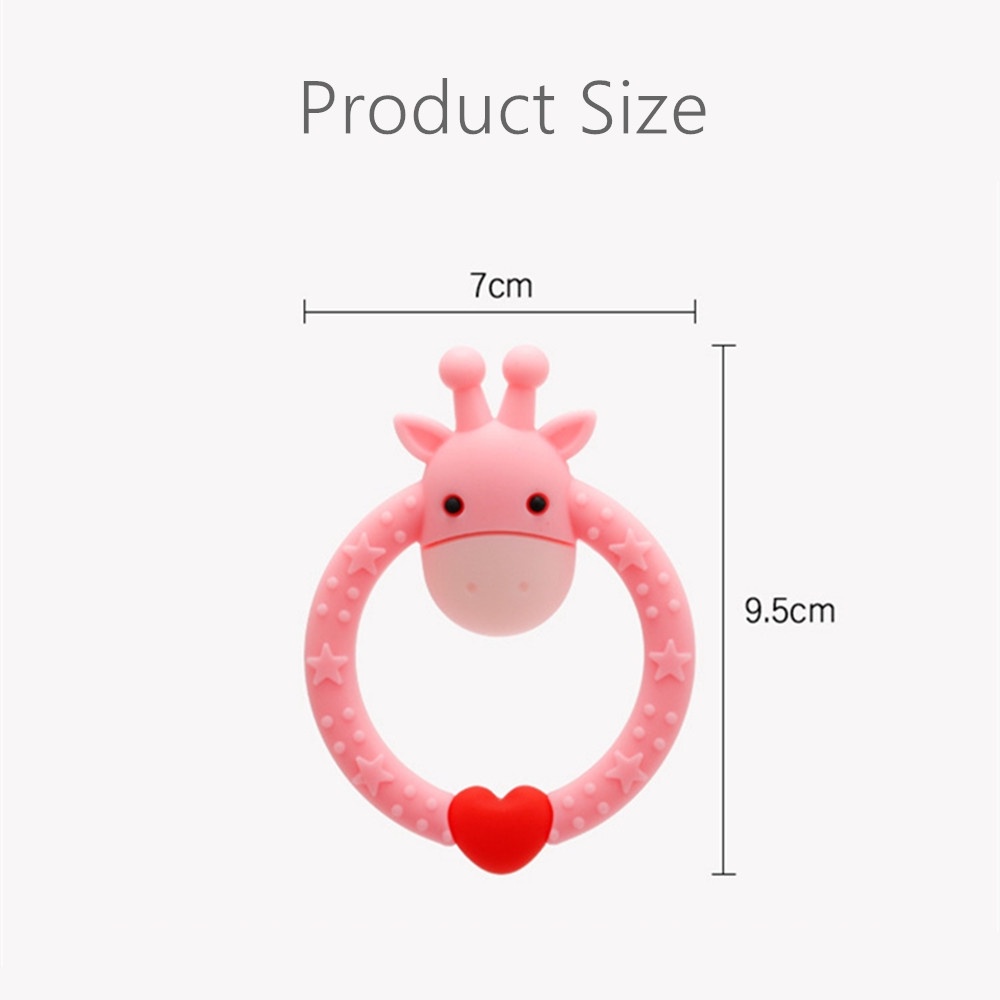 HIPPO LAND Teether bayi /gigitan bayi model jerapah BPA Free 278