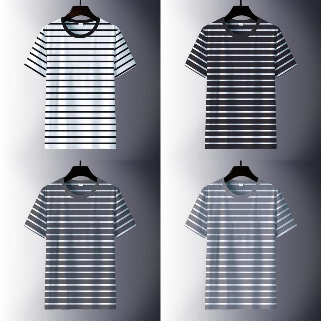 Noveli wear - Kaos stripe garis belang - belang astor | kaos salur pria dan wanita