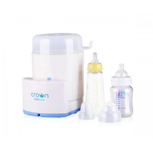 TERLENGKAP Crown Sterilizer CR098 / CR1288 / CR088 /  CR 168 / CR198 / CR698 Multi Function Steam Center + Auto Timer - Steril Botol Multifungsi CR 1288