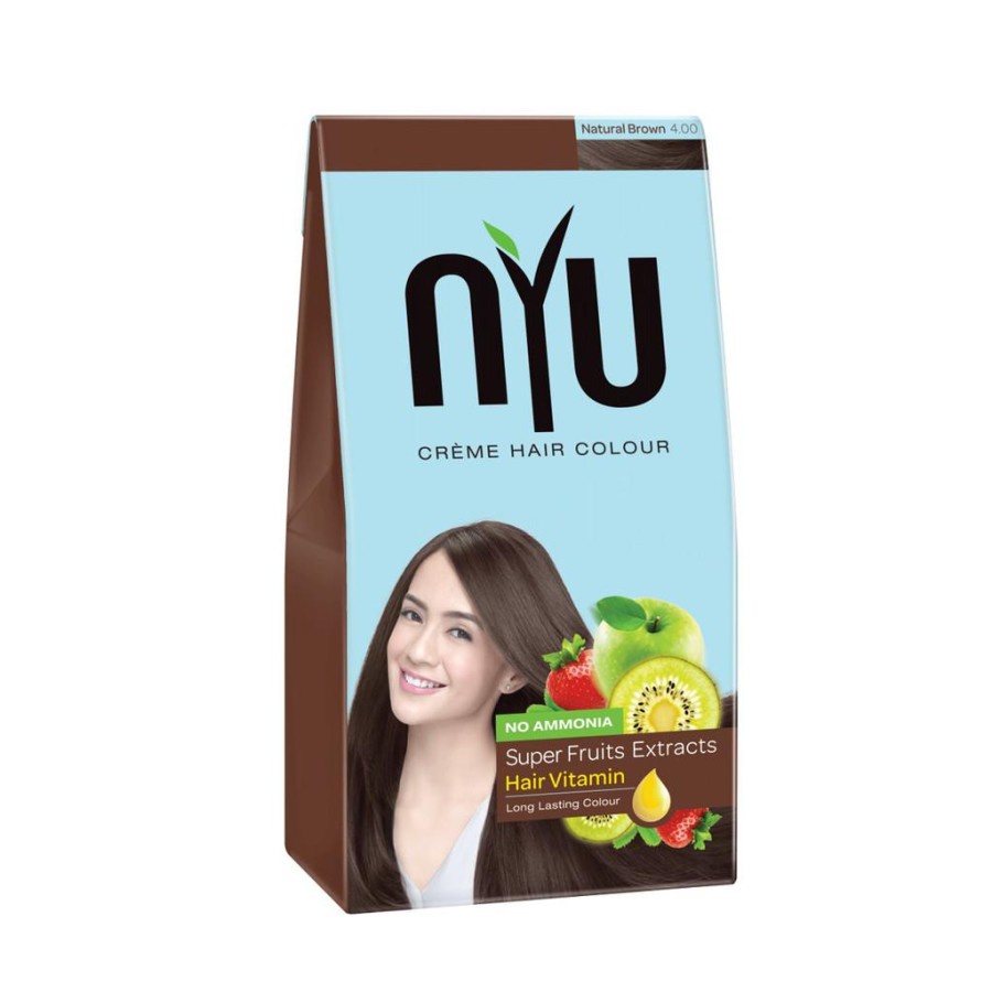 NYU CREME HAIR COLOUR Pewarna Rambut/ Cat Rambut Natural (TANPA AMONIA)