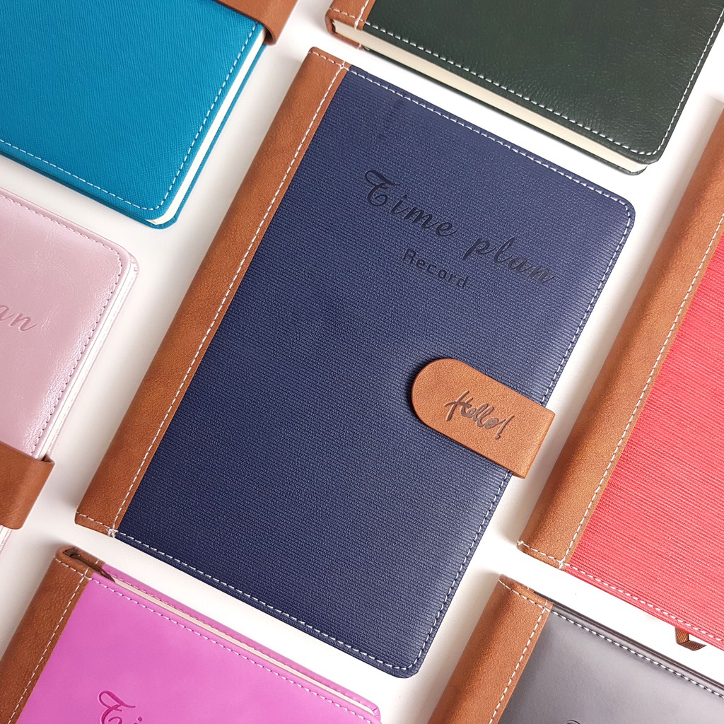 

Notebook kulit Notebook hardcover Buku jurnal Buku Diary Notebook A5 Notebook kancing Leather notebook | AI-363