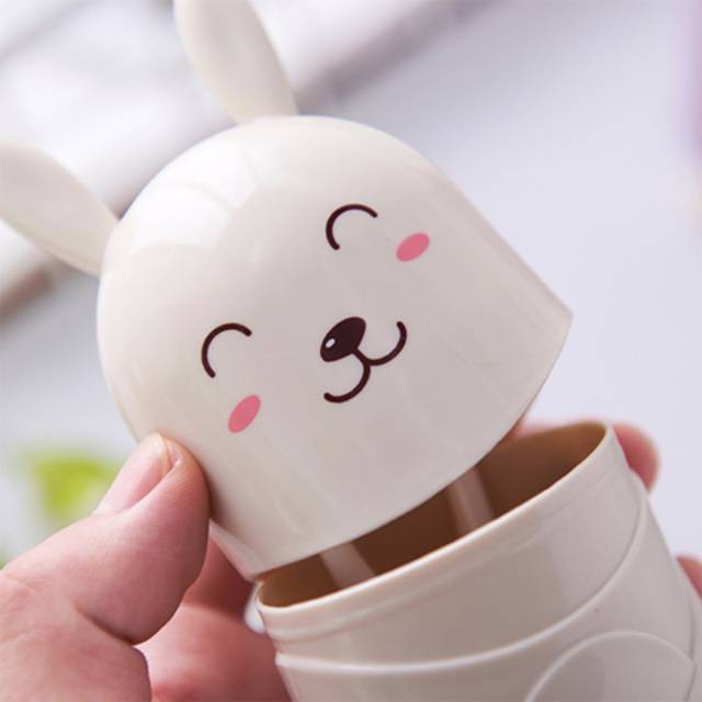 H118 Tempat Sikat Gigi Odol Karakter Kelinci / Travel Dispenser Rabbit H-118