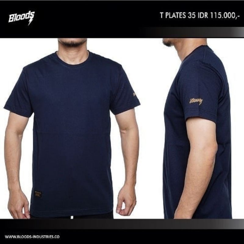 BAJU KAOS ATASAN TSHIRT BLOODS T PLATES 35 ORIGINAL
