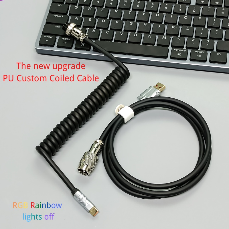 Gx16 Kabel Charger USB Tipe C Untuk keyboard Mekanik