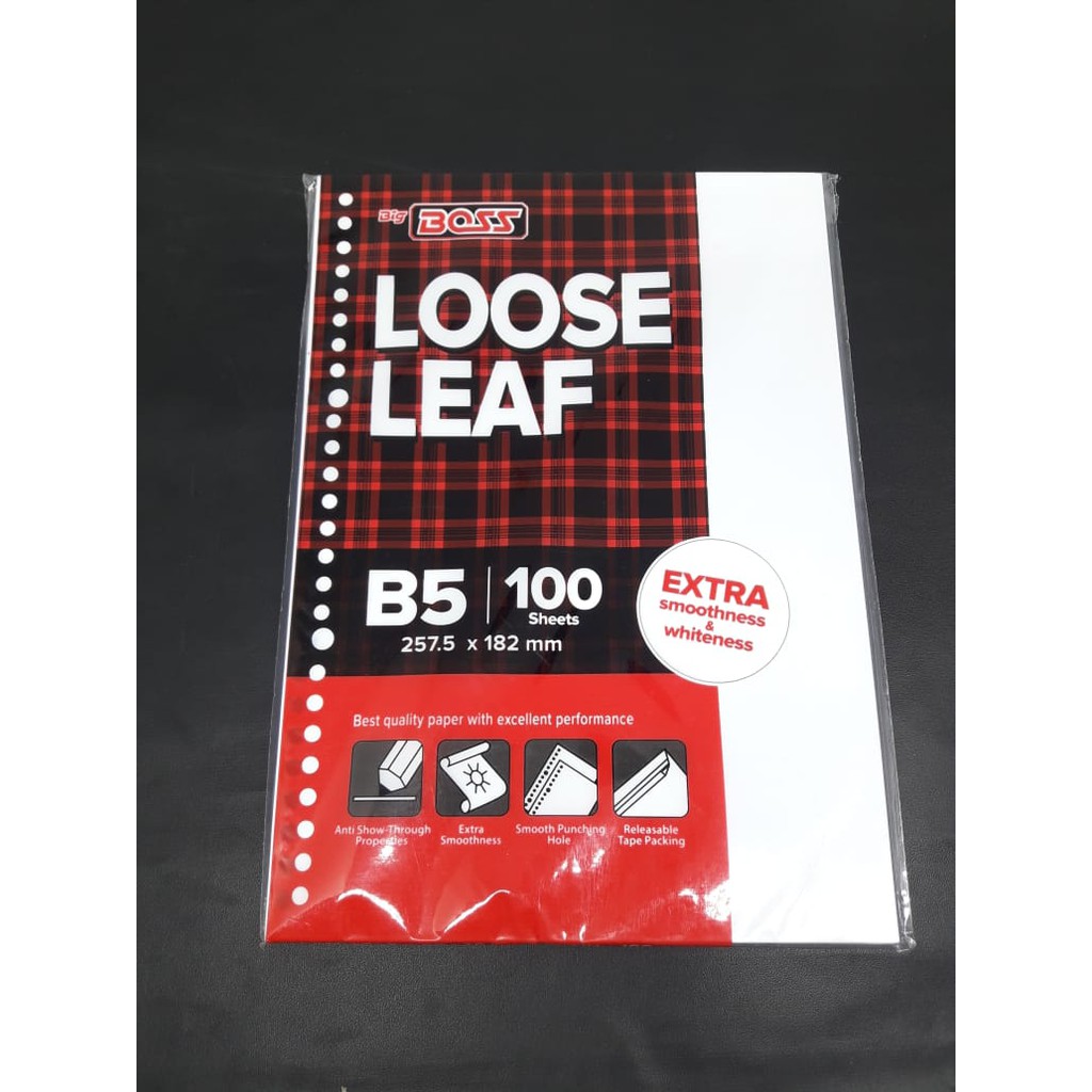 

Kertas Binder Putih Polos B5 100 Lembar