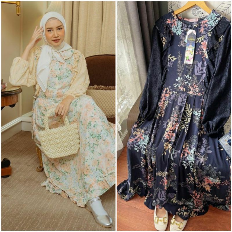 ORLIN DRESS AZALEA NAVY dan ALAYA haidee orlin