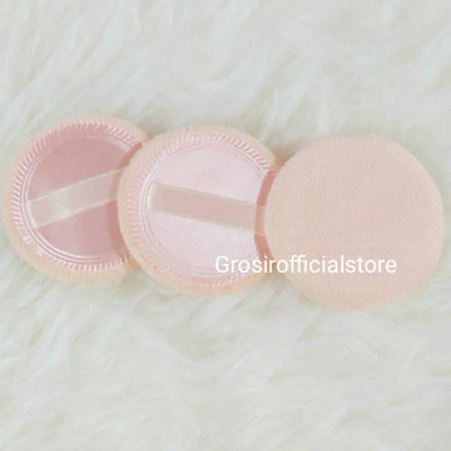SPON BEDAK KERING / POWDER PUFF + HANDLE PITA Puff Premium 602
