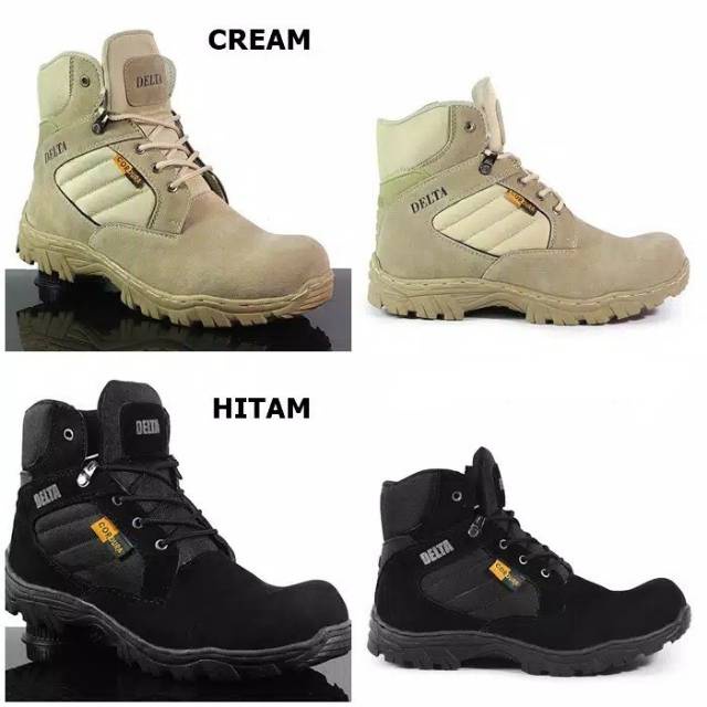 COD BAYAR DI TEMPAT !!! Sepatu Pria DLTA Tactical Cordura Low Boots Safety 6 Inci Hiking Outdoor