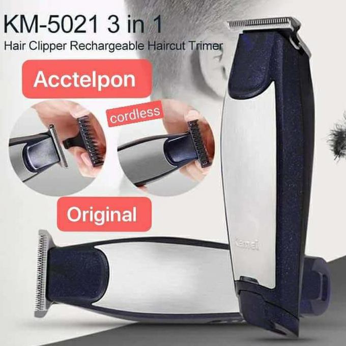 BAYAR DITEMPAT]] Kemei Detailer KM-5021 Hair Clipper Trimmer Alat Mesin Cukur Rambut TERBAIK Kode